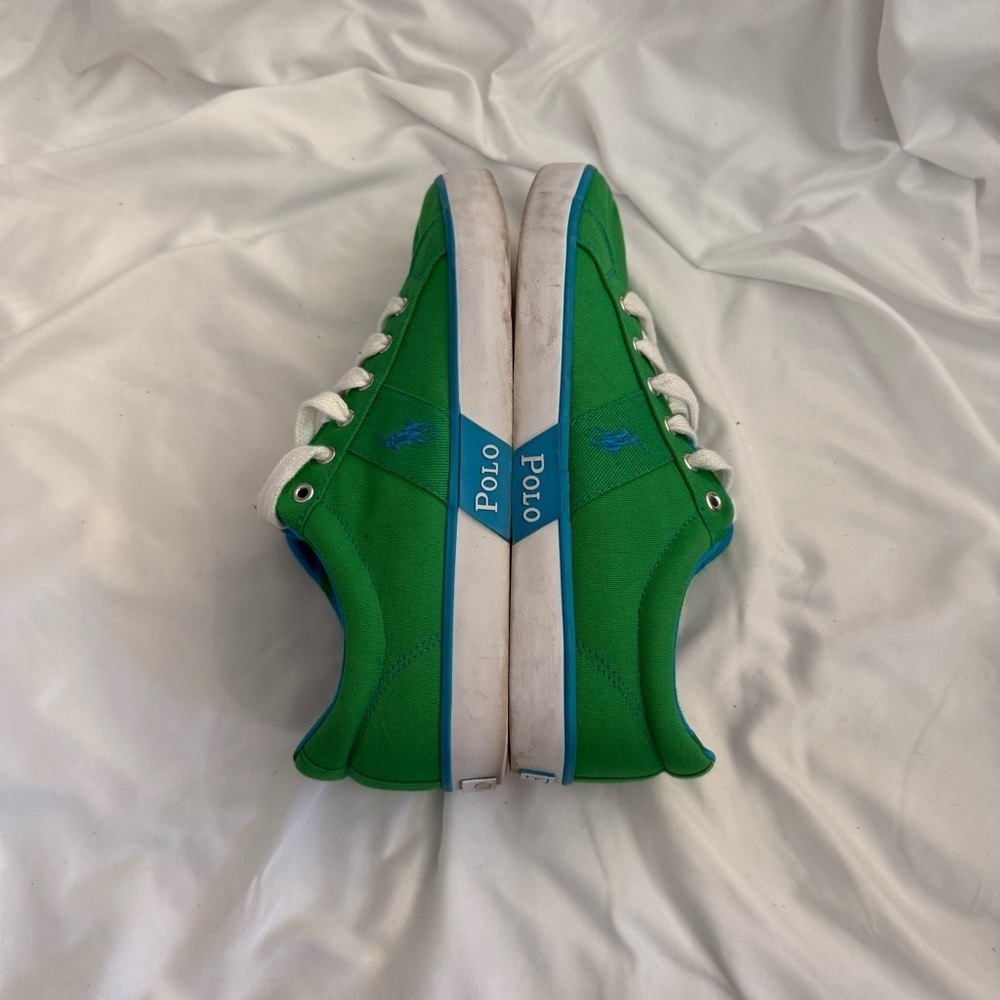 EUC Polo Ralph Lauren Gillian Canvas Logo Sneakers - Picture 6 of 8